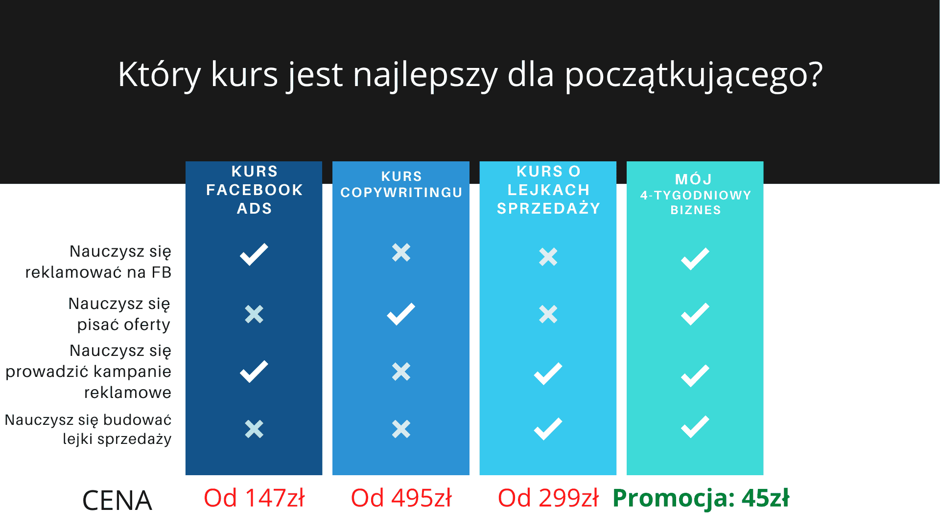 Który kurs jest najlepszy dla początkującego (1)